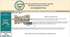 Desktop Screenshot of livingdonor101.com